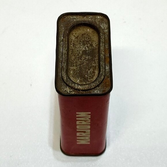 Ben-Hur Marjoram Spice Tin Container 2 Oz 1940s Collectible Kitchen Décor Vintag - Picture 7 of 7